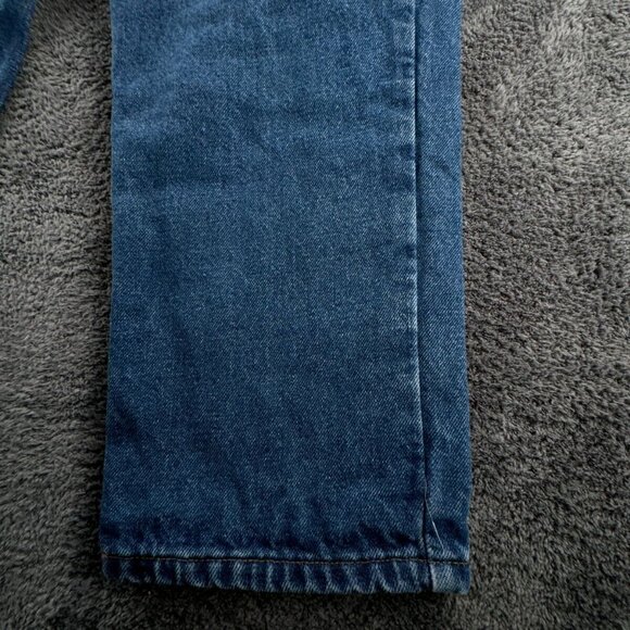 LL Bean Double L Jeans Flannel Lined Denim Men Blue Women Cotton Size 10 Regular - Picture 6 of 16